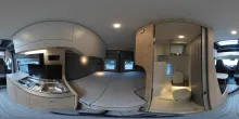 360° Innenansicht Clever SELECT LINE Tour 4-Bett-Camper auf 5,4 Metern