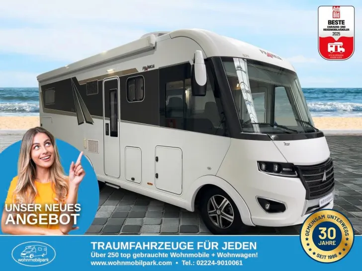Fahrzeugbild Frankia F-Line I 740GD Titan/1.Hand/Einzelbetten+Hubbett #1