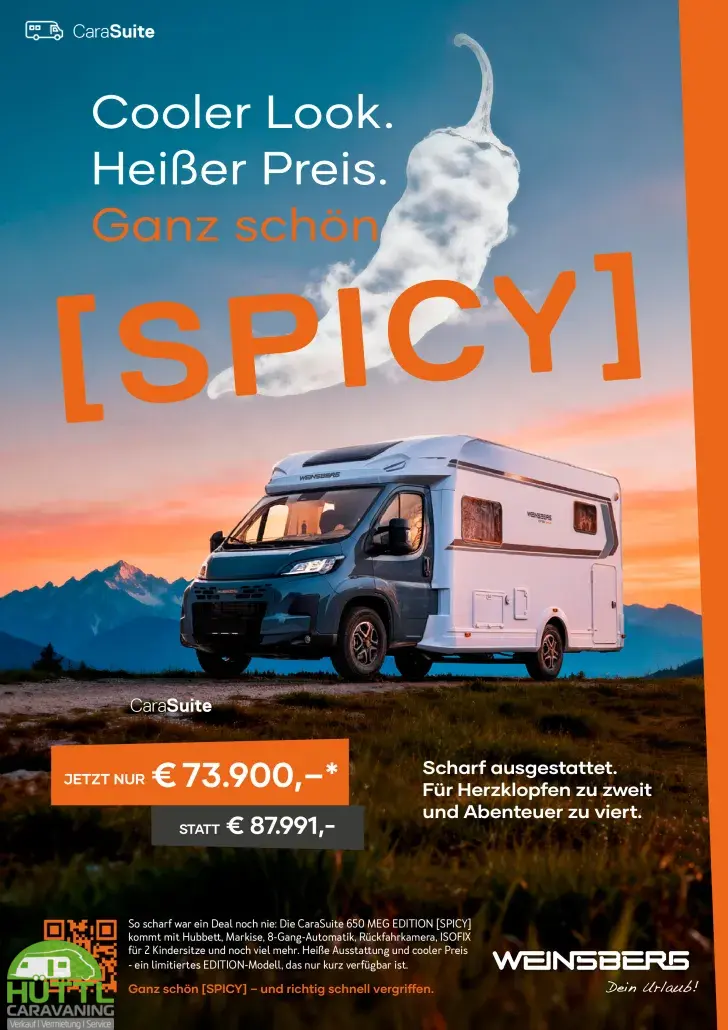 Fahrzeugbild Weinsberg CaraSuite EDITION SPICY 650 MEG Sofort Verfügbar! #1