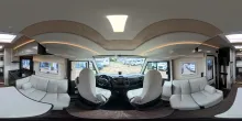360° Innenansicht Mobilvetta Kea I90, Hubstützen + Dachklima