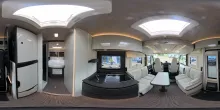 360° Innenansicht Mobilvetta Kea I90, Hubstützen + Dachklima