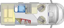 Grundriss Tag Pössl 2Win Plus Citroen 163 PS