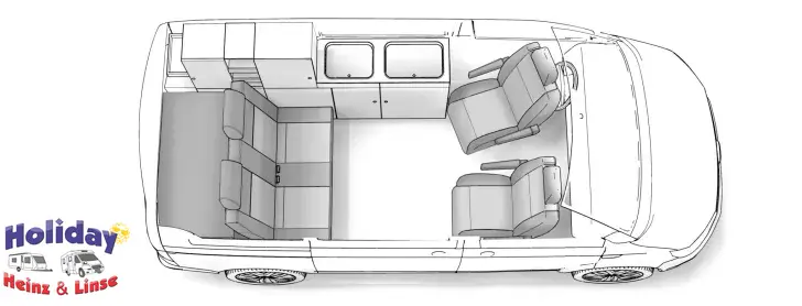 Grundriss Tag VW California Ocean