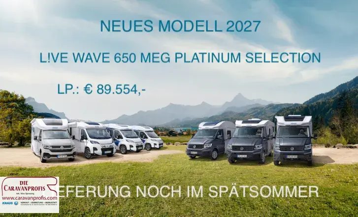 Fahrzeugbild Knaus L!VE WAVE 650 MEG Platinum Selection Live 2027 Lithium #1