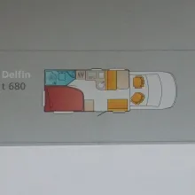 Grundriss Tag Bürstner Delfin T 680 wenig Kilometer, gut gepflegt