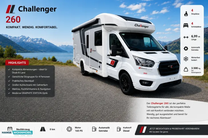Fahrzeugbild Challenger 260 Graphite Edition | Arctic | AHK #1