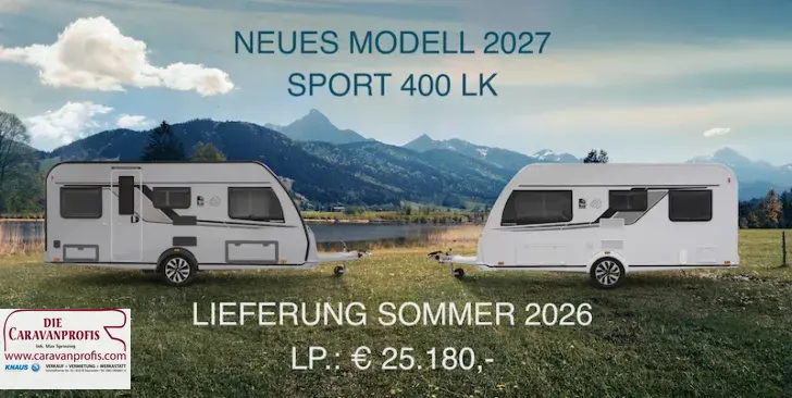Fahrzeugbild Knaus Sport 400 LK 2027 Festbett 1400kg #1