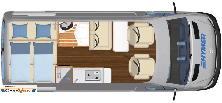 Grundriss Tag Hymer Camper Van Grand Canyon S 3ltr./190PS Markise,AHK/SD