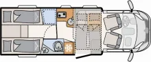 Grundriss Tag Dethleffs Just Camp T 7052 EB