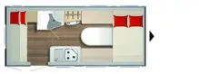 Grundriss Tag Bürstner Premio Life 490 TK wenig gebraucht
