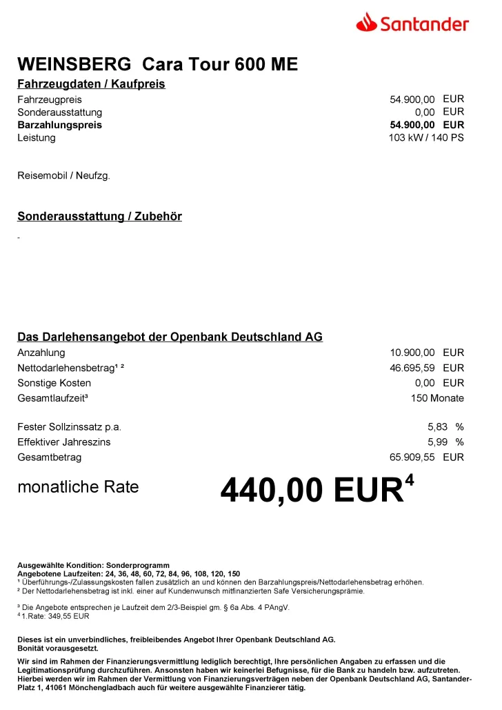 Fahrzeugbild Weinsberg CaraTour 600 ME #5