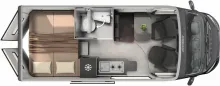 Grundriss Tag Hymer Redwood 601 Trail