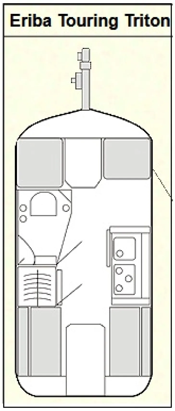 Grundriss Tag Hymer Eriba Touring Triton BSA gut gepflegt