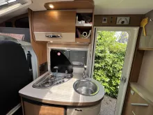 Grundriss Nacht Knaus Van TI 600 ME sehr gepflegt