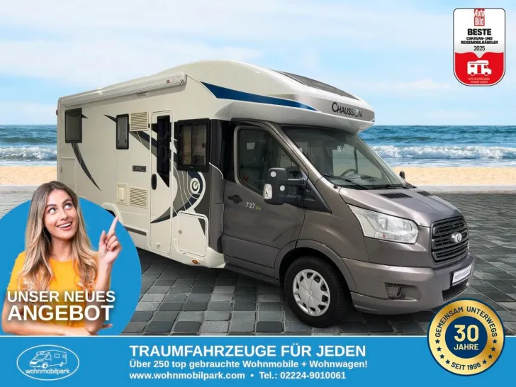 Fahrzeugbild Chausson Welcome 727 GA/Einzelbetten/Garage/FINANZIERUNG #1