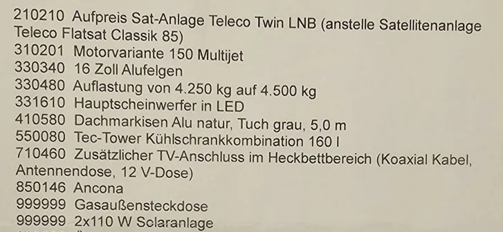 Grundriss Nacht Carthago chic c-line I 5.0 Gepflegt