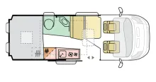 Grundriss Tag Adria Twin Supreme 600 SPB Herstellergarantie!