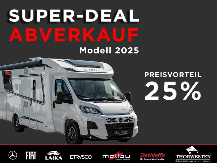 Fahrzeugbild Etrusco T 7400 SB Fiat 180 32"TV WINTER 5-Sitzer #1