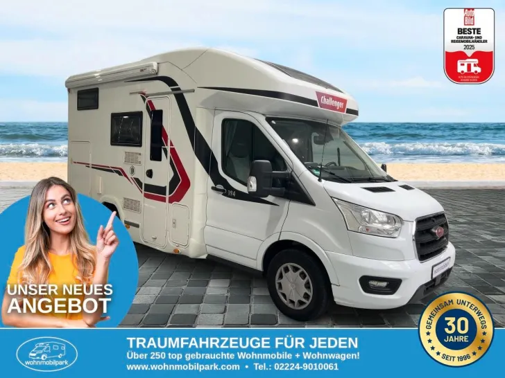 Fahrzeugbild Challenger 194/Festbett/Klima/FINANZIERUNG #1