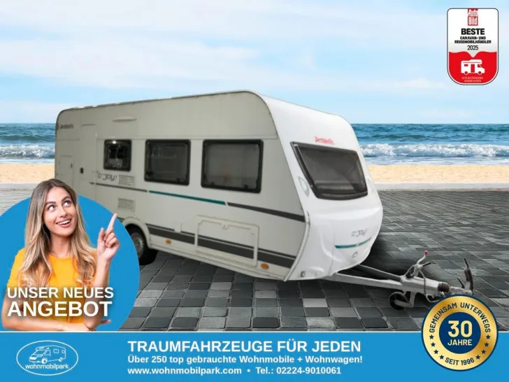 Fahrzeugbild Dethleffs C-Joy 480 QLK/Festbett+Etagenbetten/2.Hand #1