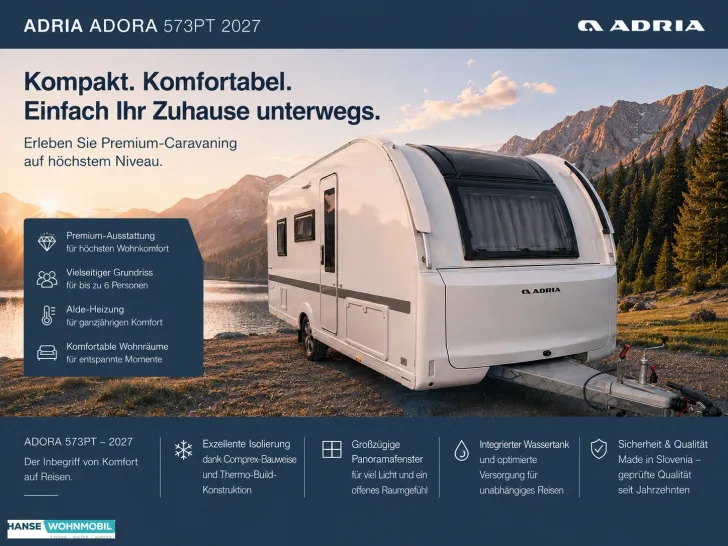 Fahrzeugbild Adria ADORA 573 PT I FUBO I Stabi I Sept. 26 #1