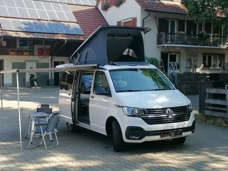 Grundriss Nacht VW California T6 Coast