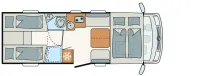 Fahrzeugbild Dethleffs Trend I 7057 EBL Modell 2026 #1