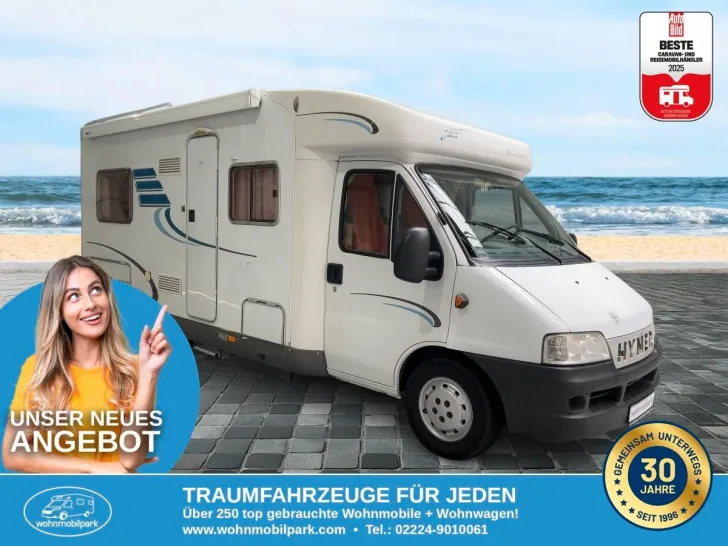Fahrzeugbild Hymer Tramp T 655 Classic / Festbett / Klima/ DPF Grün #1