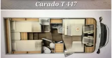 Grundriss Tag Carado T 447 Perfect 10 Komplett autark!