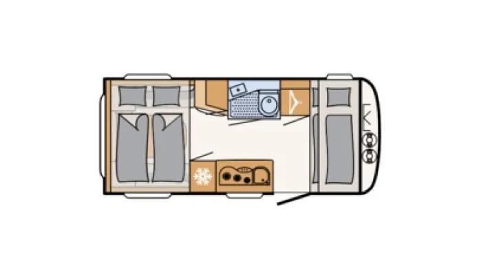 Fahrzeugbild Dethleffs Aero Up 460 KR, Touring, Styling, Duschpakete #2