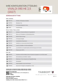 Fahrzeugbild Tabbert Vivaldi 590 HE 2.5 Zuladung über 800 kg #9