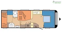 Grundriss Tag Hobby Prestige 720 KWFU Modell 2026
