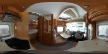 360° Innenansicht Rapido Serie 9 903 F - Hubbett - im Kundenauftrag.