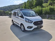 Grundriss Nacht Ford Transit mit Aufstelldach Globevan Camp One (Detleffs)