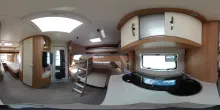 360° Innenansicht Hobby De Luxe 515 UHL - Hubbett - im Kundenauftrag