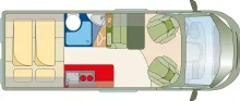 Grundriss Tag Roadcar R 600 Fiat 140 PS wenig Kilometer