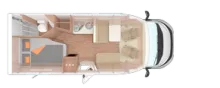 Grundriss Tag Weinsberg CaraSuite 650 MF EDITION [SPICY] Automatikgetriebe , Hubbett