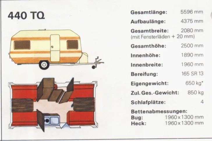 Grundriss Tag Wilk Safari CI Sport 440 TQ
