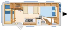 Grundriss Tag Hymer Eriba Exciting 505 sehr guter Zustand, nur 8 mal