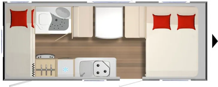 Grundriss Tag Bürstner Premio 495 TK
