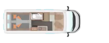 Grundriss Tag Weinsberg CaraBus EDITION FIRE 630 ME Im Zulauf!