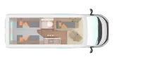 Grundriss Nacht Weinsberg CaraBus GREY EDITION FIRE 600 ME