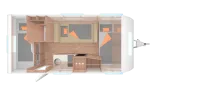 Grundriss Nacht Weinsberg CaraLife 470 QDK Nachfolger CaraCito, MJ 2027