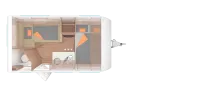 Grundriss Nacht Weinsberg CaraOne 390 QD *Advanced-Paket*