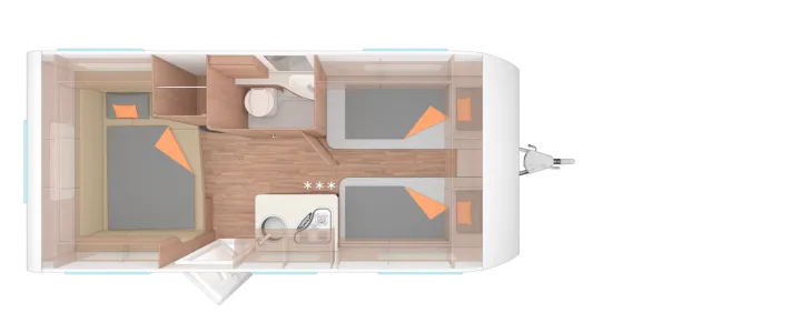 Grundriss Nacht Weinsberg CaraOne 480 EU *Advanced-Paket*