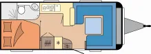 Grundriss Tag Hobby Prestige 560 FC KLIMA+MOVER GESCHENKT