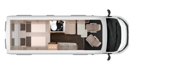 Tagesgrundriss Knaus BoxLife 630 ME Platinum Selection Tagesgrundriss Knaus BoxLife 630 ME Platinum Selection