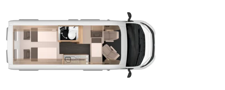 Grundriss Nacht Knaus BoxTime 600 ME Premium- & Styling- & E-Paket