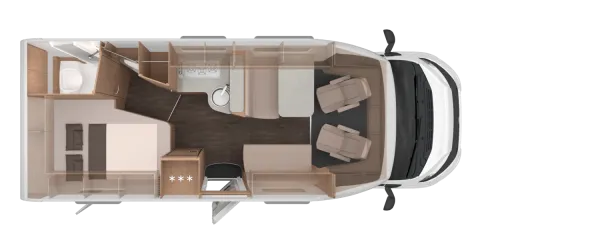 Tagesgrundriss Knaus L!VE TI 650 MF Platinum Selection