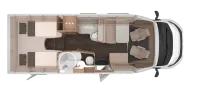 Grundriss Tag Knaus L!VE TI 700 MEG Platinum Selection UVP: 91.674,-€ Modell 2027